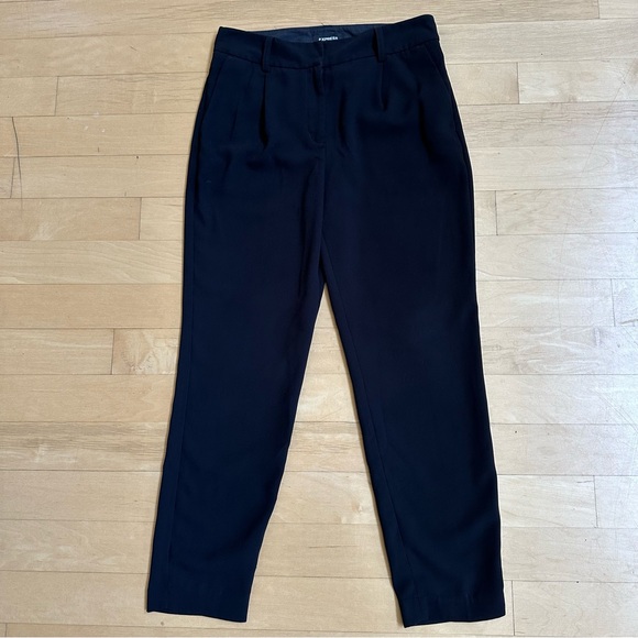 Express - High Rise Ankle Trouser Pants - Black - Size 6R - Picture 2 of 8